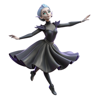 magnificent vintage 3D Render of a Fairy in a Dress professional png