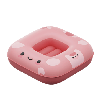 Adorable Pink Baby Pool Float for Summer Fun and colorful png