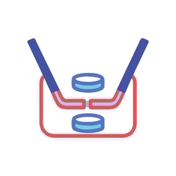 Ice Hockey Penalty Box Icon for Sports vector