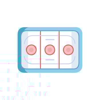Ice Hockey Rink Icon for Sports vector