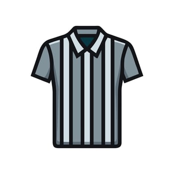 Referee Shirt Icon for Game Officials vector
