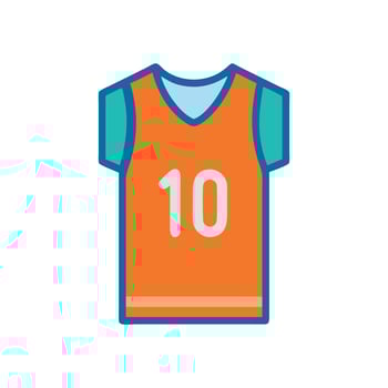Sports Jersey Icon for Team Support vector