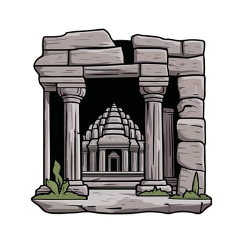 Remains of Ancient Glory vector