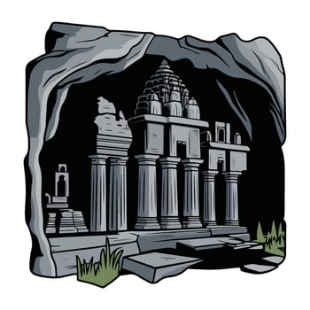 Ancient Ruins of Time vector