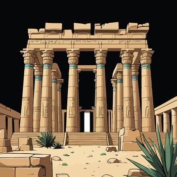 The Ancient Pilgrimage Site vector