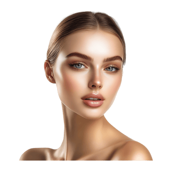 Beautiful Woman showing her glowing skin png