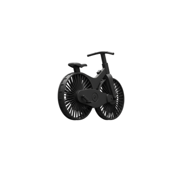Sleek Black Bicycle Design 3D Render Minimalist Bike png