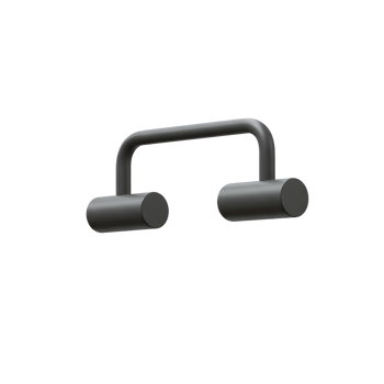 Modern Black Metal Wall Mounted Towel Bar png