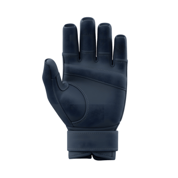 Navy Blue Leather Goalkeeper Gloves for Soccer png