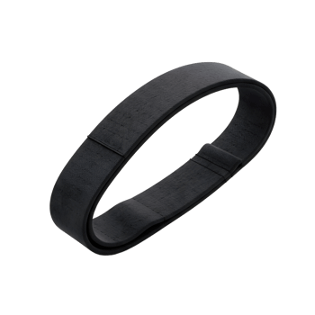 Black Rubber Band Strap Durable Elastic Accessory png