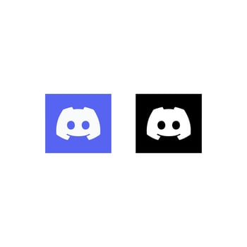 Discord logo in blue and black for digital platforms, social media, gaming community branding, tech companies, and communication apps. vector
