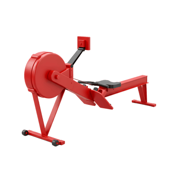 Red Rowing Machine for Home Gym Fitness Cardio Workout png