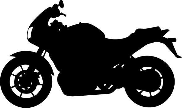 Motorcycle Silhouette Illustration for Design and Art Projects vector