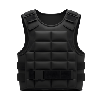 Black Tactical Vest Body Armor Protection Gear png