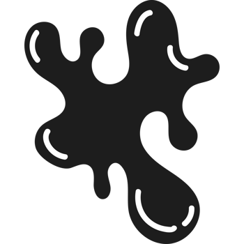 black ink splash vintage png