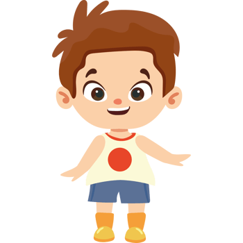 cartoon boy wearing spring clothes png