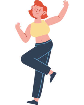 dancing happy woman png
