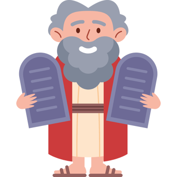 moses with ten commandments png