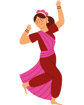 indian classical dancer bharatanatyam isolated png
