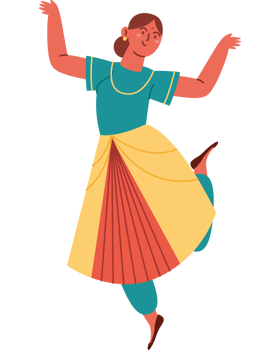 indian woman dance kathak png