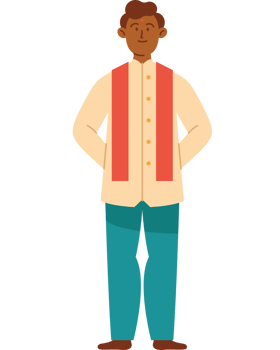 indian man character png