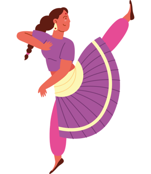 indian traditional classical kathak dance png