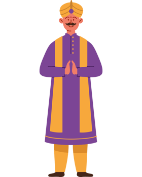 indian man in traditional dress png