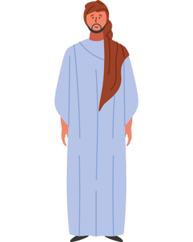 bedouin man character png