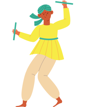 hindu dancer man illustration png