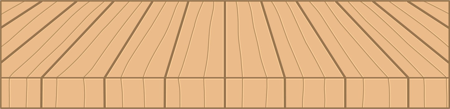 Brown Wooden Table. Flat and Simple Style. vector