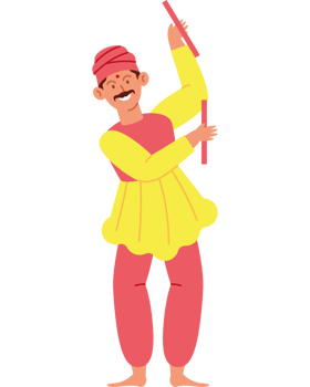 hindu adult man dancer png