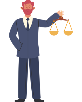 judge man holding balance png