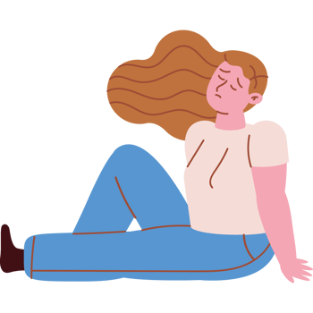 young woman suffering depression png