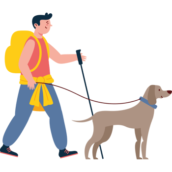 man musher and sled dog png