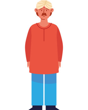 hindu adult man character png