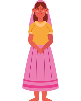 hindu woman character png