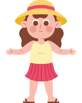 girl wearing summer clothes png