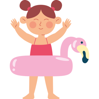 happy girl wearing summer clothes png