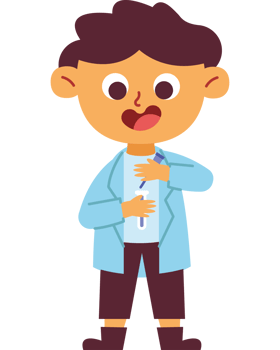 kid scientist cartoon character png