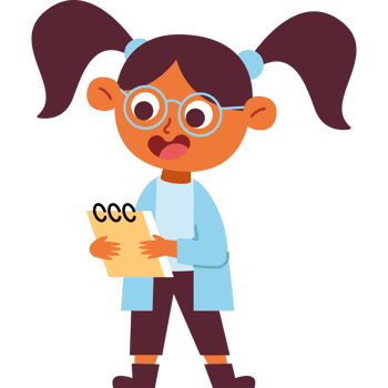 scientist girl with documents png
