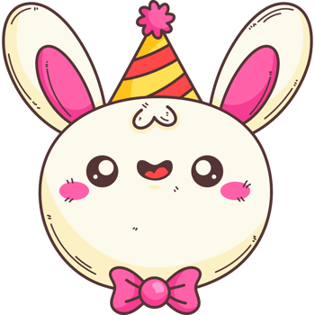 cute cartoon funny bunny kawaii png