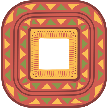 tribal square art african culture png