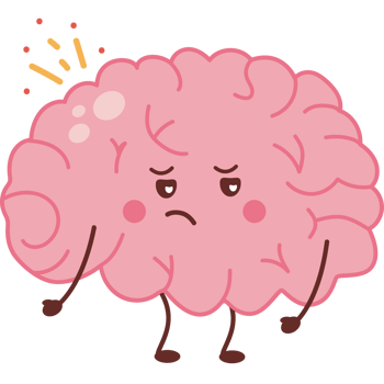 human brain with depression png