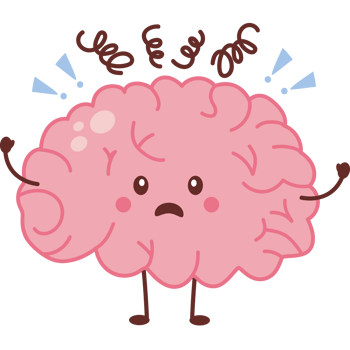 human brain suffering depression png