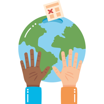 world vote ballot for democracy png