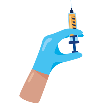 doctor hand holds syringe with vaccine png