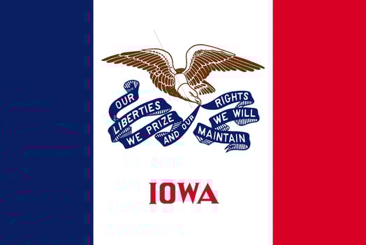 Flag of Iowa vector