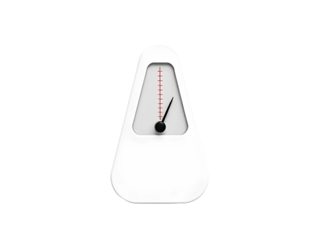 White analog thermometer isolated on transparent background png