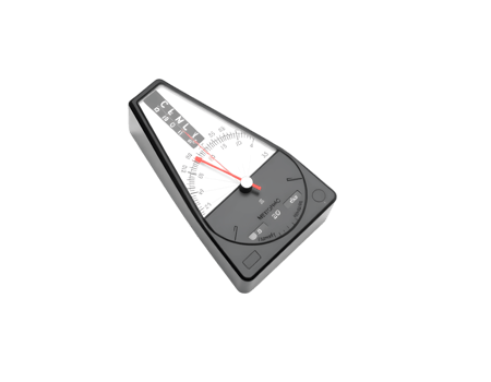Black analog thermometer isolated on transparent background png