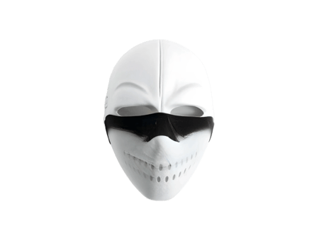White Alien Mask With Sunglasses Isolated On Transparent Background png